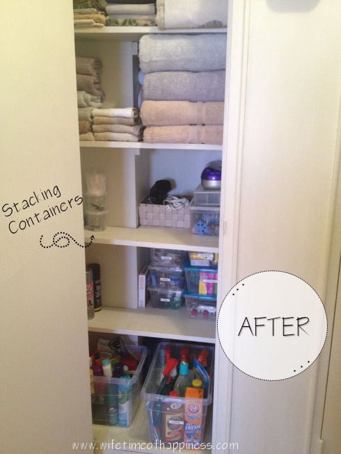 Organized Linen Closet