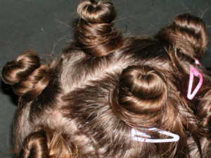 hair in buns