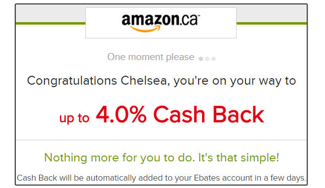 Ebates Cash Back Canada