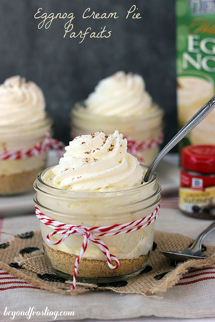 Spiked Eggnog Parfait