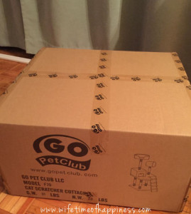 Go Pet Club Cat Tree Packaging