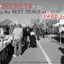 how to shop at yard sales