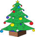 tiny christmas tree icon