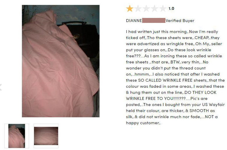 not wrinkle free sheets