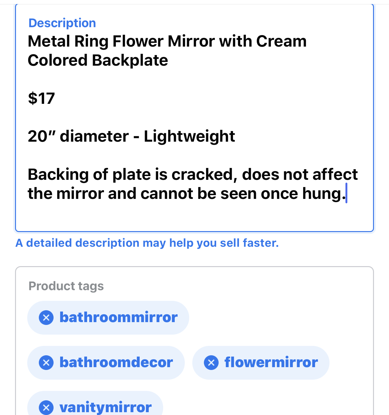 using facebook marketplace product tags Wifetime of Happiness